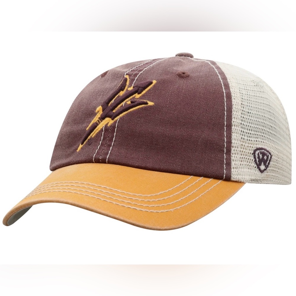 Top of the World Maroon Arizona State Sun Devils Offroad Adjustable Hat NWT